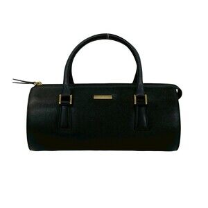 BURBERRY Burberry Logo Hardware Nova Check Pattern Leather Handbag Mini Bosto...